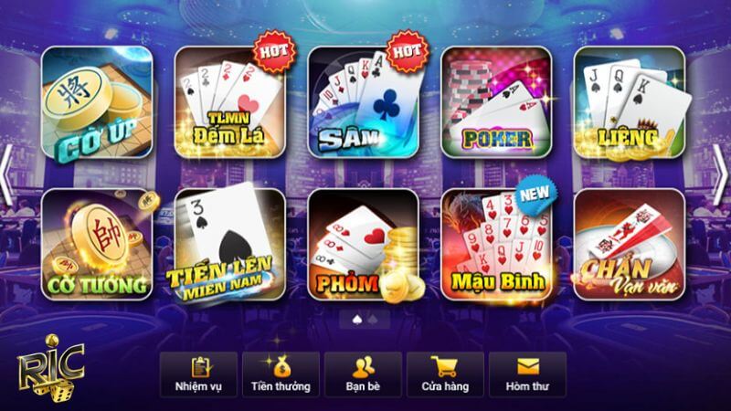 Top 3 tựa game bài Ricwin hấp dẫn nhất