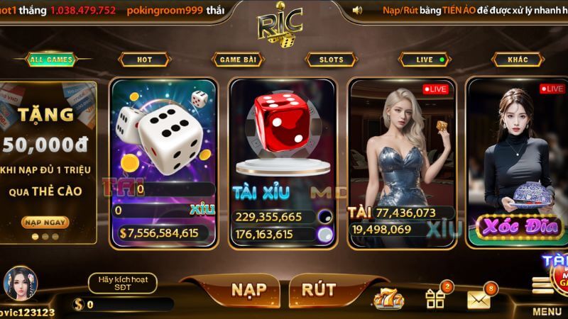 Cổng game Ricwin là một địa chỉ hợp pháp