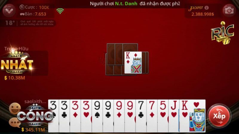 Những lưu ý khi chơi game bài Ricwin