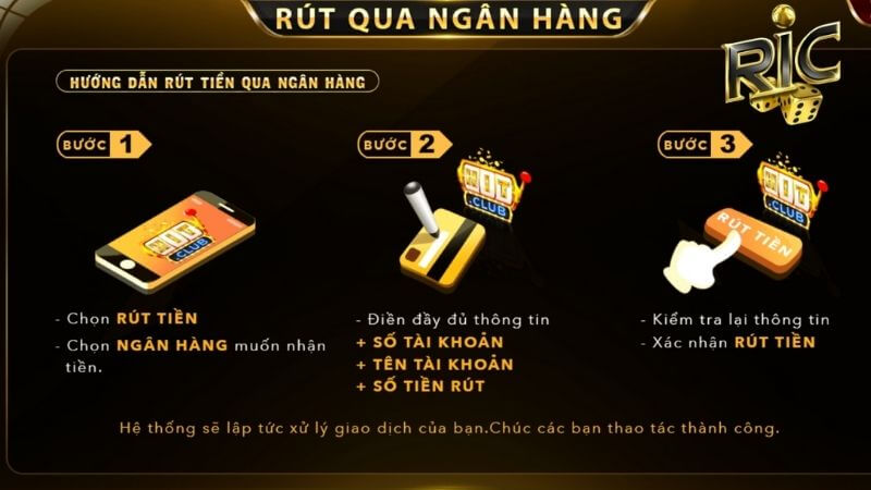 Những điều cần biết khi thực hiện rút tiền Ricwin đối với người chơi mới